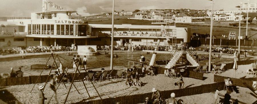 Historic image of Saltdean Lido in heyday