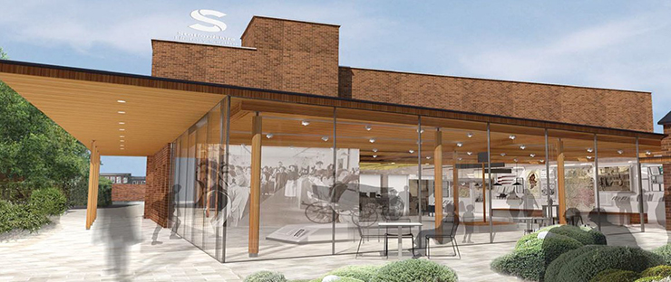 Visual of the Staffordshire and Stoke Archives building