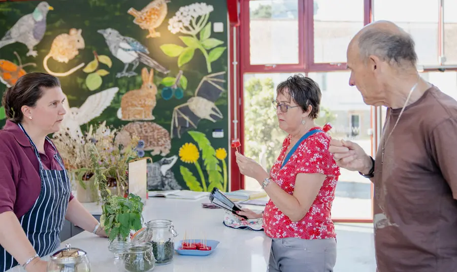 The Food Museum tasting sessions Visitors taste food made with ingredients found in hedgerows at The Food Museum