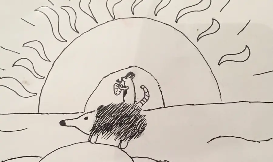 How to enjoy heritage from home Hedgehog drawing