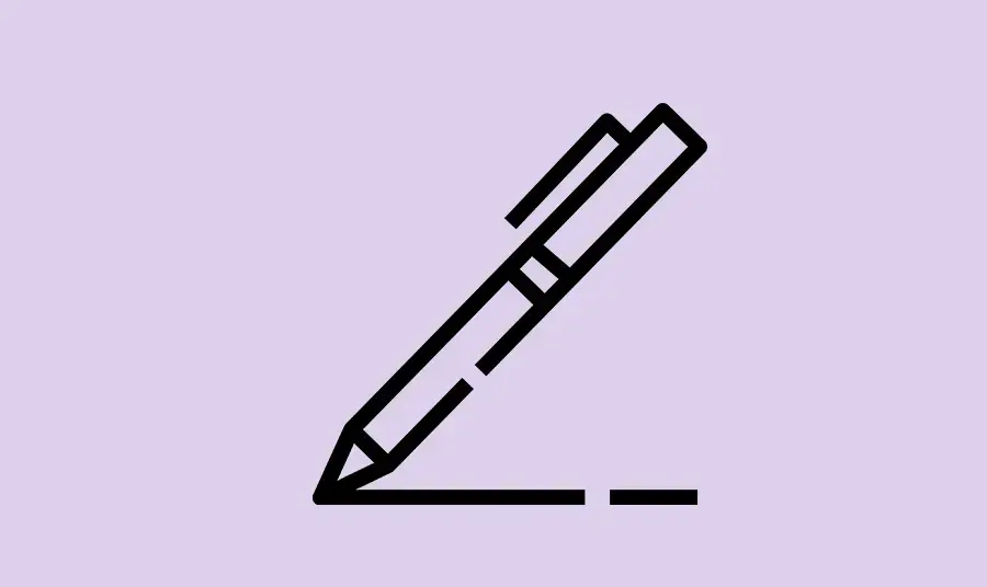 Scotland: delegated decisions February 2025. A graphic of a pen drawing a line.
