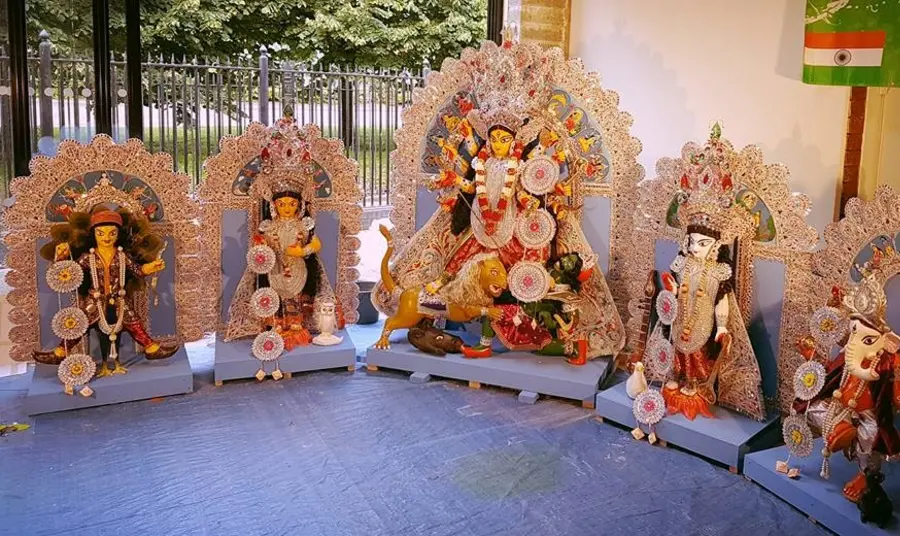 Communities come together to celebrate Durga Puja Durga idols