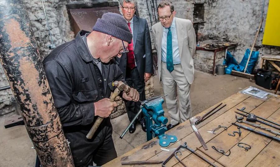 £3.5m National Lottery boost spells plain sailing for historic north Wales harbour town Sir Peter Luff, HLF Chair and Ioan Thomas, Harbour Trust Chair