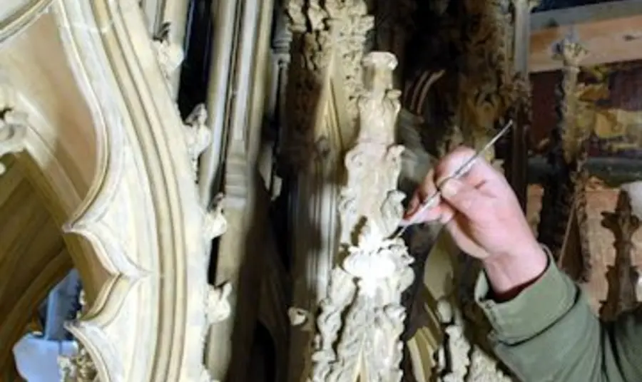 Restoration at Gloucester Cathedral Restoration at Gloucester Cathedral