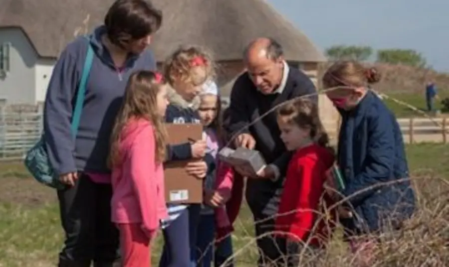 Visitors at the new Hengistbury Head Visitor Centre Visitors at the new Hengistbury Head Visitor Centre