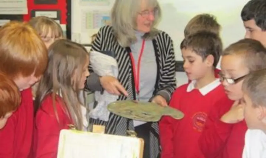 School archive session from Hidden Art in Barnsley 