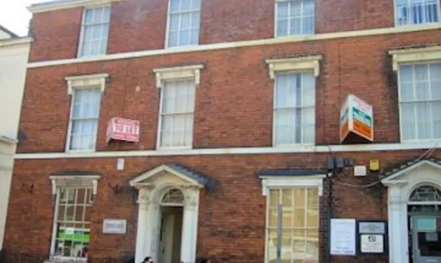 Frontage of two early 19th century Grade II townhouses Frontage of two early 19th century Grade II townhouses