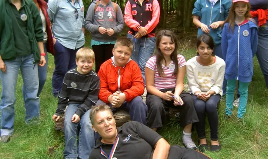 Local young people working in Judy Woods, Bradford Local young people working in Judy Woods, Bradford