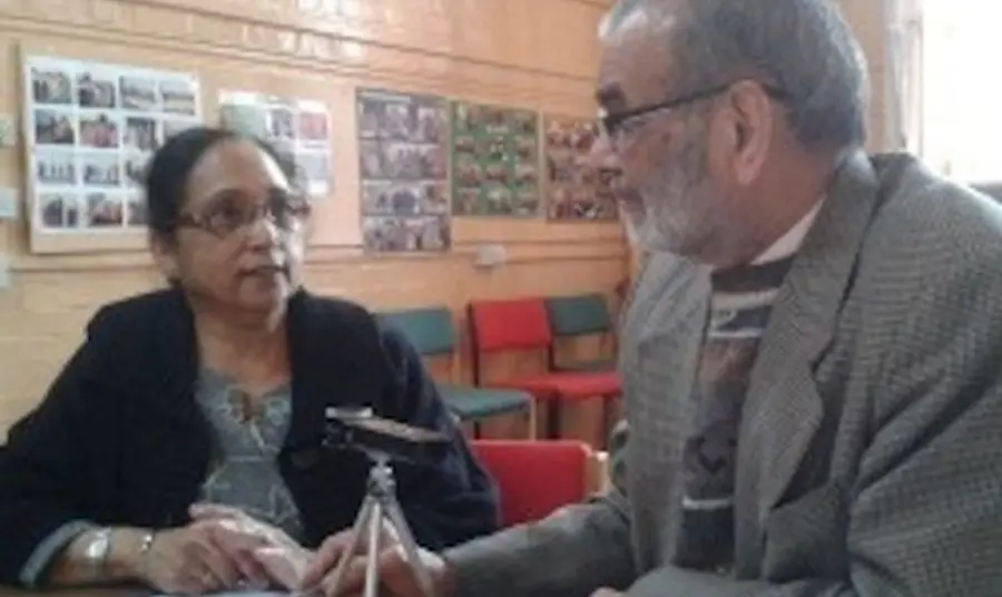 Mummyji and the AWWC archive project A women giving a interview for the project