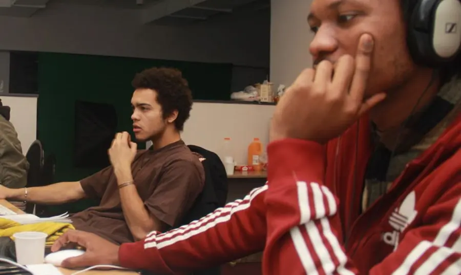 Young people working on the digital stories