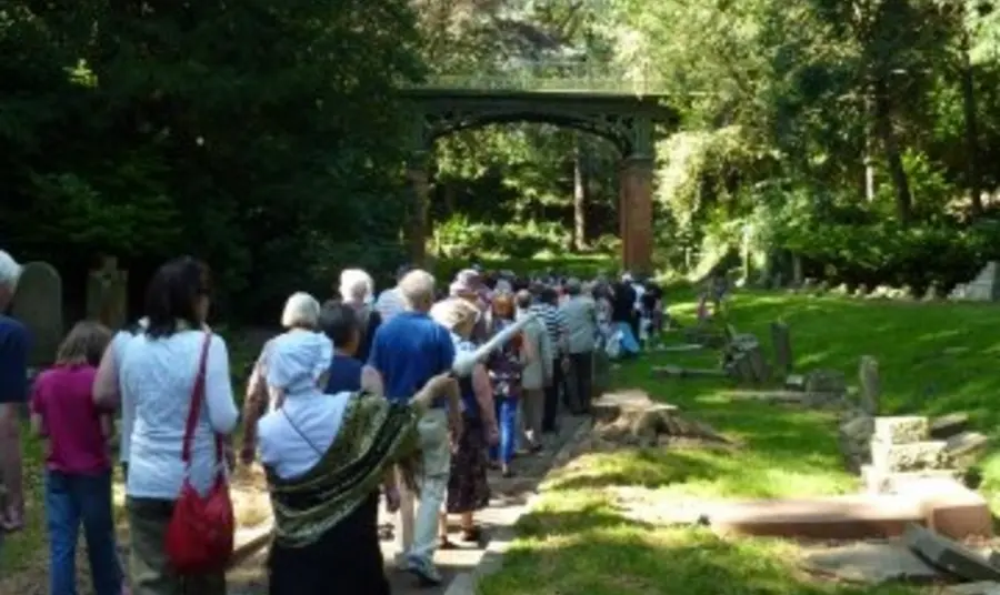 The Secret Garden People on a guided walk to the Secret Garden