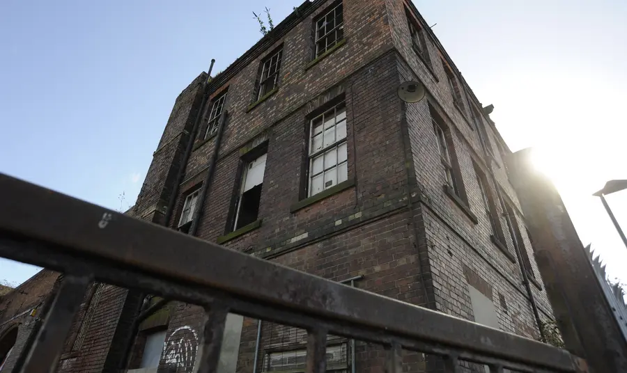 A derelict building