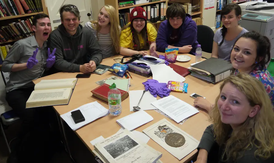 A War Unheard The Eden Court Collective researching stories at the archives