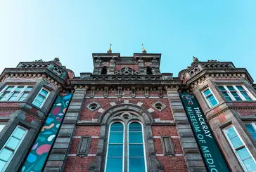 Thackray Museum of Medicine Thackray Museum of Medicine heritage building against a blue sky