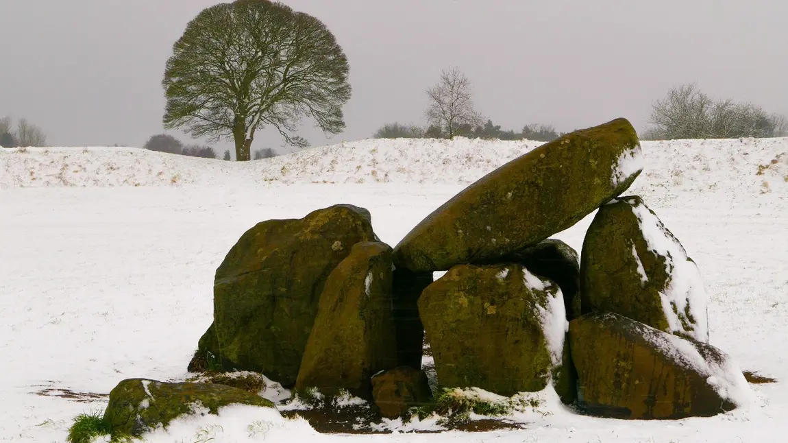 New COVID-19 recovery funding for organisations and individuals in Northern Ireland Group of assembled large stones covered in snow, with a tree in the background
