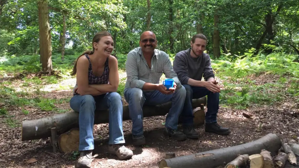Mental Health Awareness Week: the value of green space Green Light Trust participants taking a break