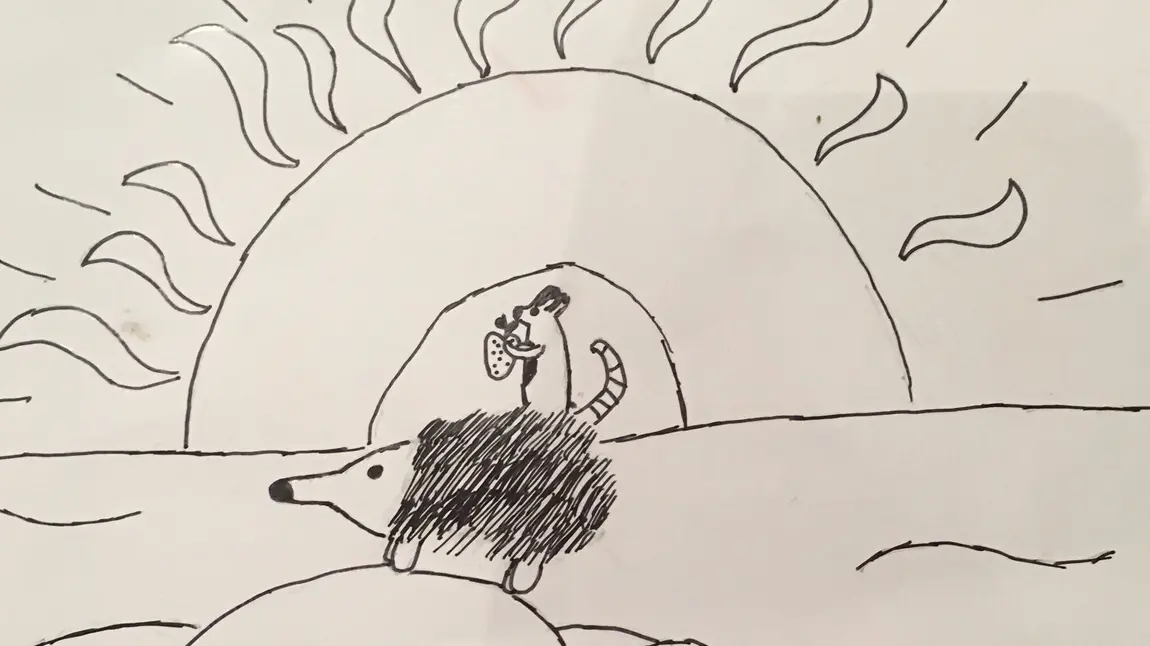 How to enjoy heritage from home Hedgehog drawing