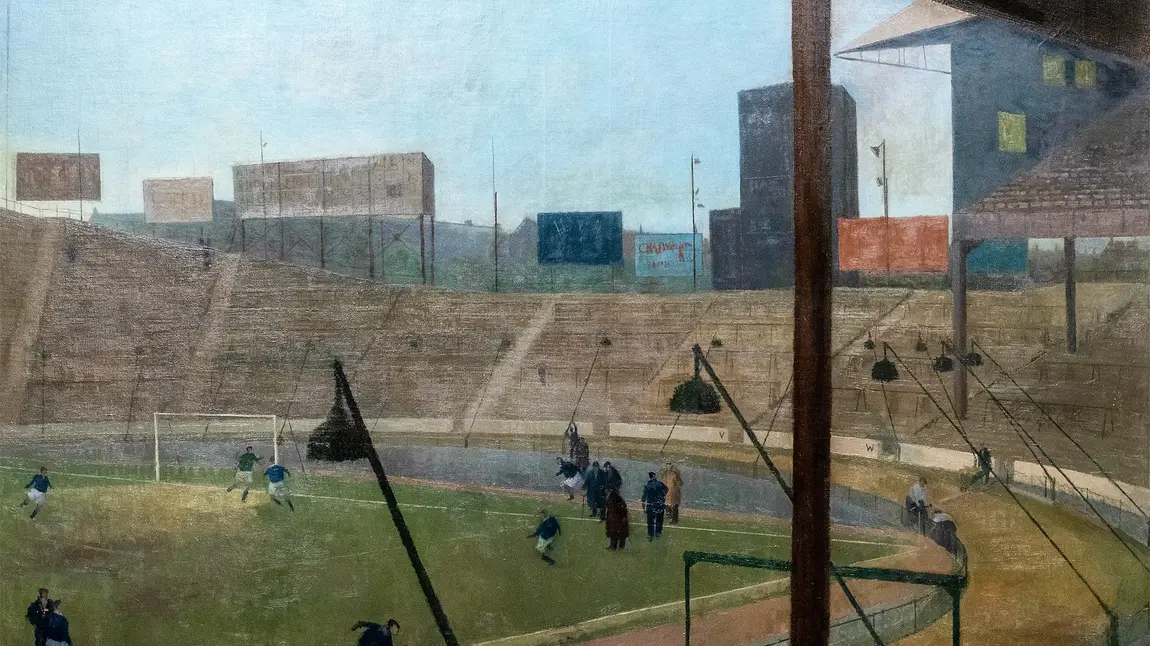 National Football Museum acquires prize winning Toynbee artwork thanks for National Lottery grant Midweek at Stamford Bridge