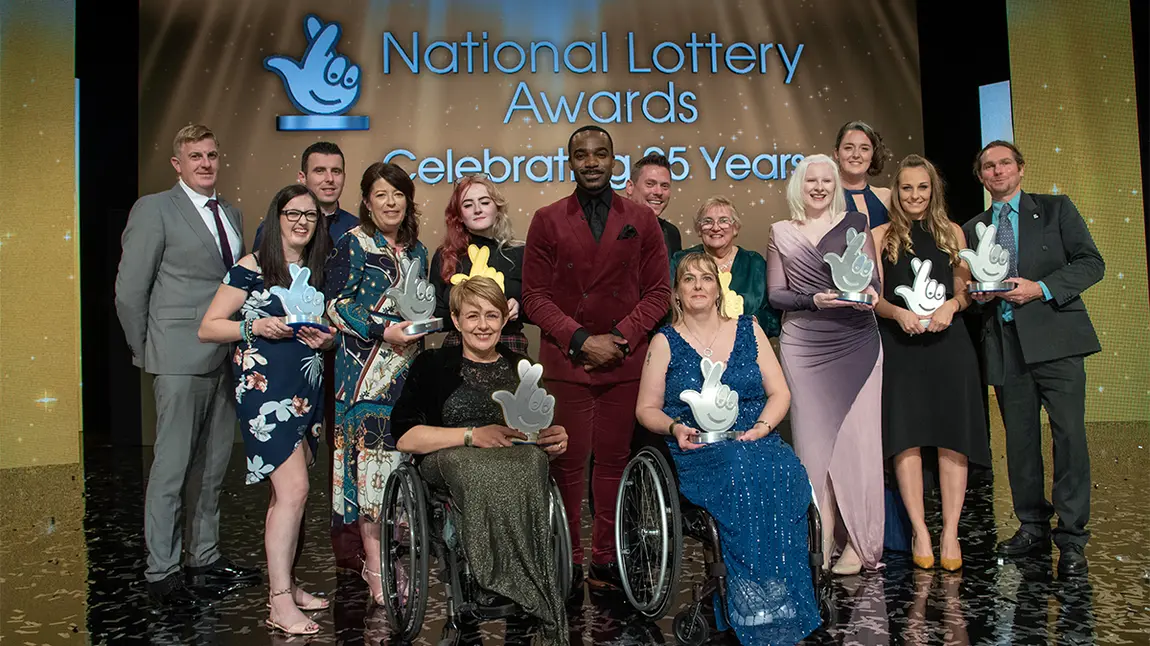 Nominate your heritage ‘lockdown legends’ for a National Lottery award People gathered with awards