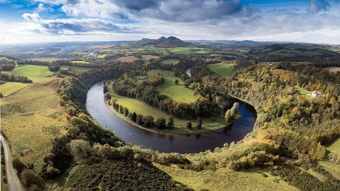 £13.7million boost for nature, communities and culture View of a river taken from in the air