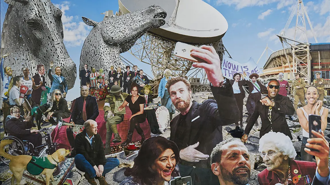 Let the celebrations begin: the National Lottery is 25 David Mach’s new artwork, ‘United By Numbers: The National Lottery at 25’