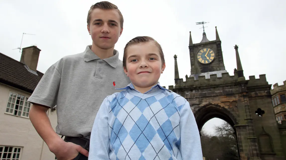 Changing Lives: Bishop Auckland brothers take castle by storm Robinson brothers outside Auckland Castle