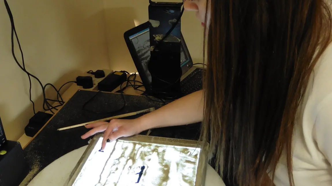 "My Dearest Mother": A Valleys View of the First World War Kaylinn working on the animation