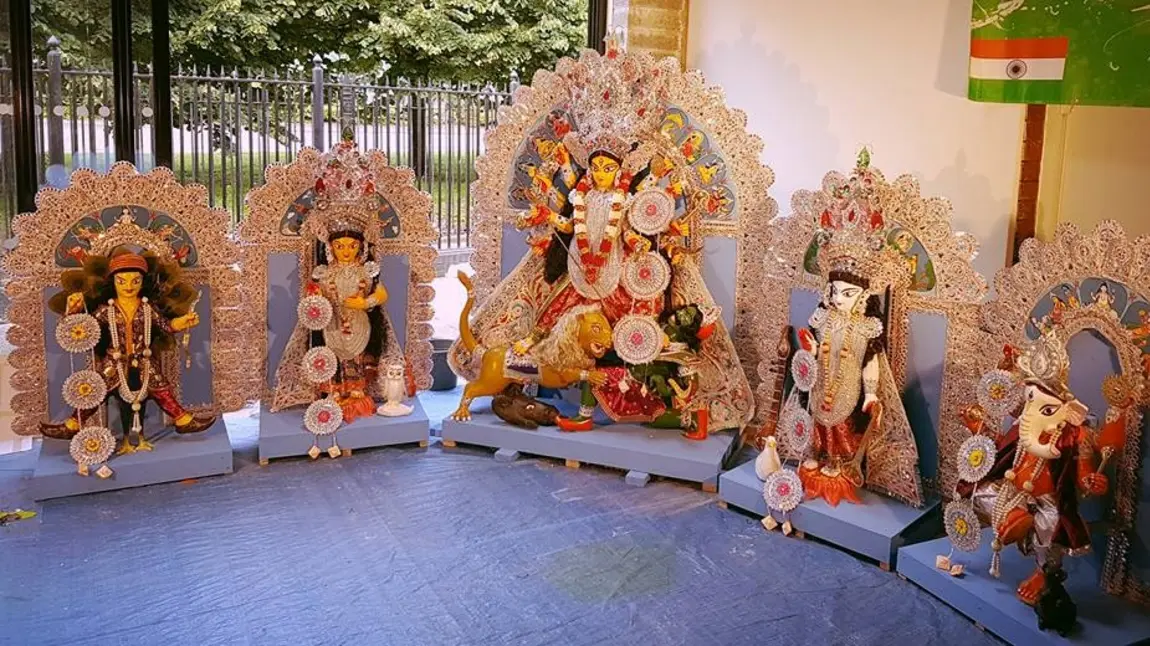 Communities come together to celebrate Durga Puja Durga idols