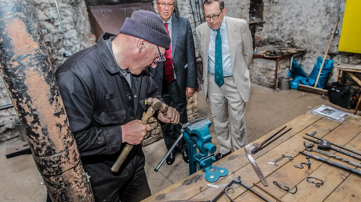 £3.5m National Lottery boost spells plain sailing for historic north Wales harbour town Sir Peter Luff, HLF Chair and Ioan Thomas, Harbour Trust Chair