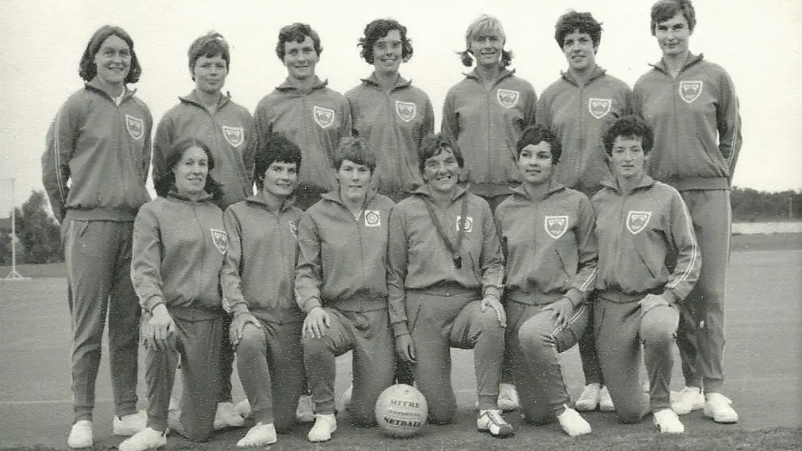 Mary French and the 1967 England netball team Mary French and the 1967 England netball team