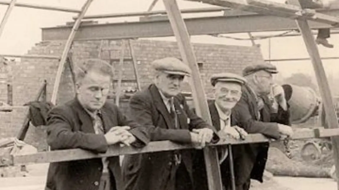 Building the Miner's Institute in the 1950s Building the Miner's Institute in the 1950s
