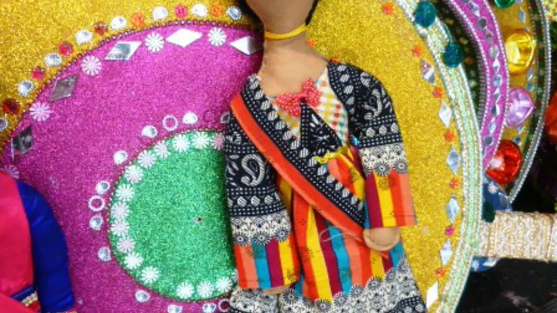 Creativity was a key part in exploring heritage A colourful rag doll