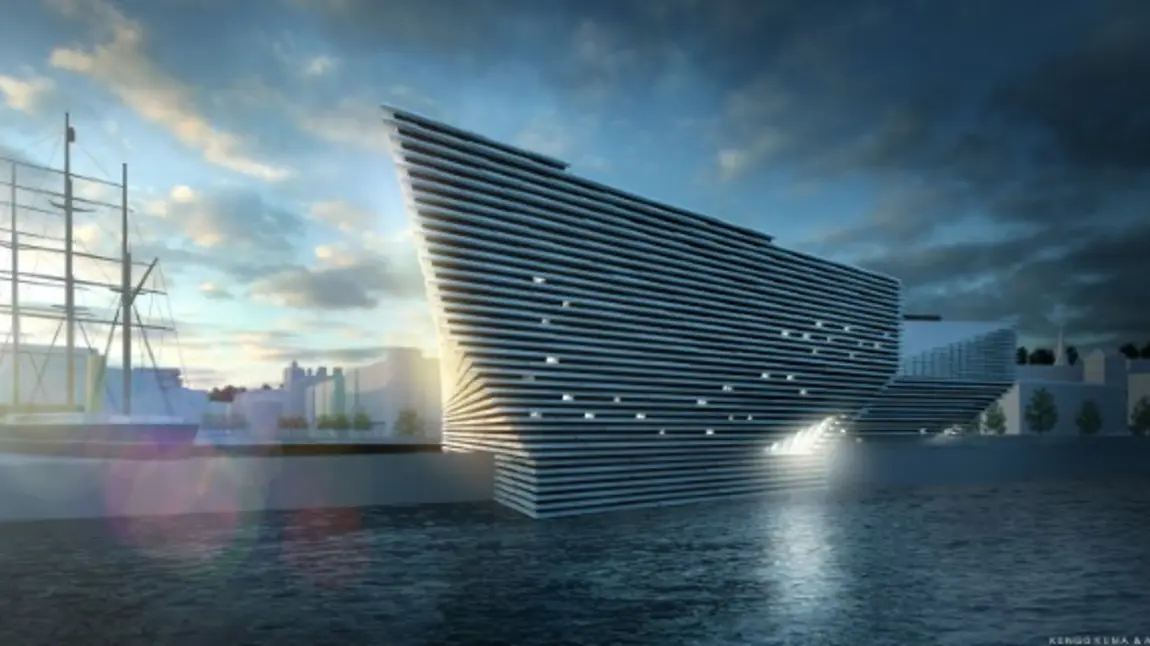 Artist's impression of the V&A Dundee at dusk Artist's impression of the V&A Dundee at dusk